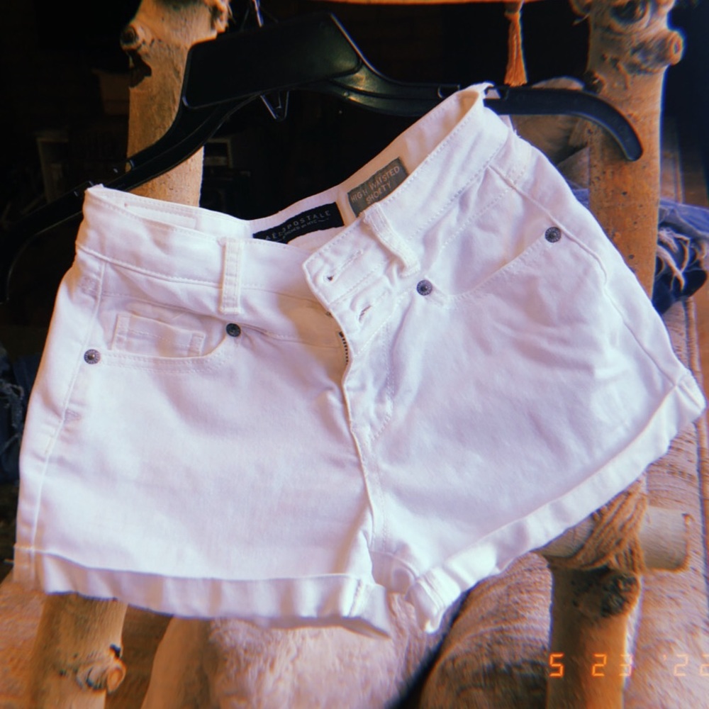 Aeropostale shorts , white , size 000